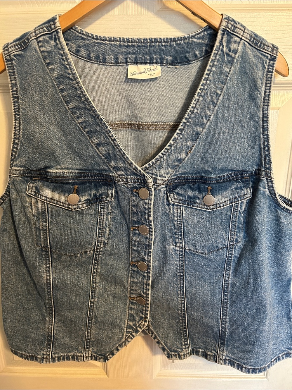 Universal Thread Light Blue Denim Vest